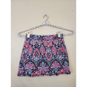 Talbots Womens Multicolor Paisley Print Athletic Golf Casual Skirt Skort‎ L